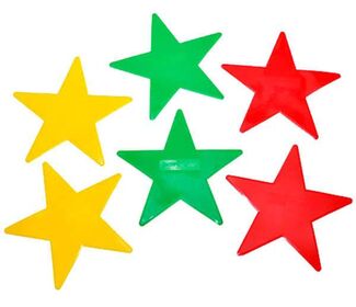 Big Stars Court Shapes (6X)