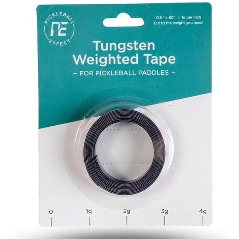 Pickleball Effect Tungsten Weighted Tape (1X) (Black) Pickleball Effect QPETT-BLK-OS