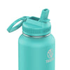 Takeya Pickleball Insulated Water Bottle W/Straw Lid (32Oz)(Teal)