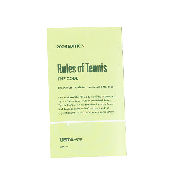 Usta Rules Of Tennis 2026 Handbook