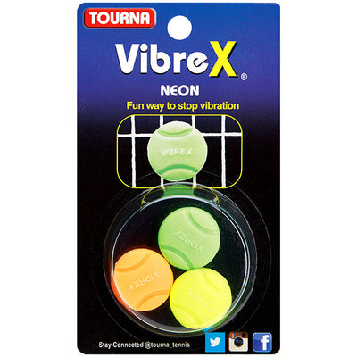 Tourna Vibrex Neon Vibration Dampeners (3X) Tourna