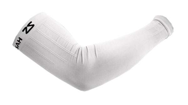 Zensah Arm Compression Sleeves (2X) White