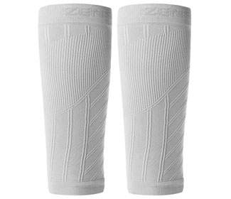 Zensah Calf/Shin Splint Compression Sleeves (White)