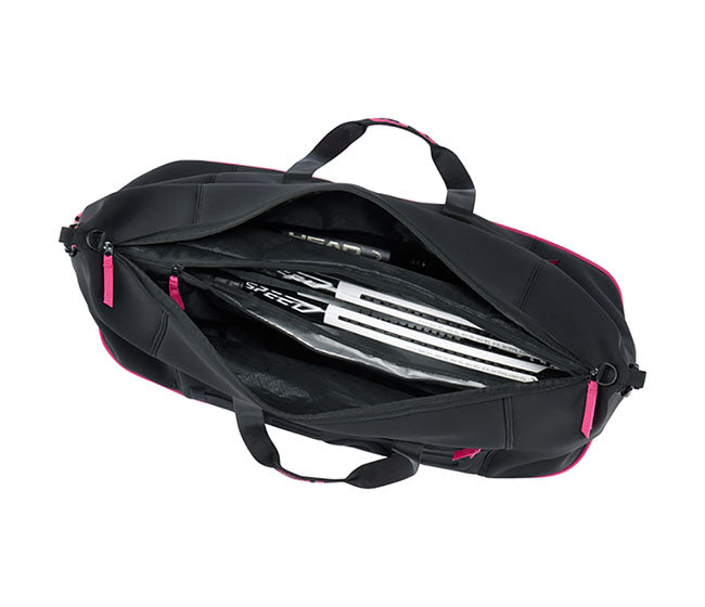 Head Coco Duffle 8 Pack Racquet Bag (Black/Pink)
