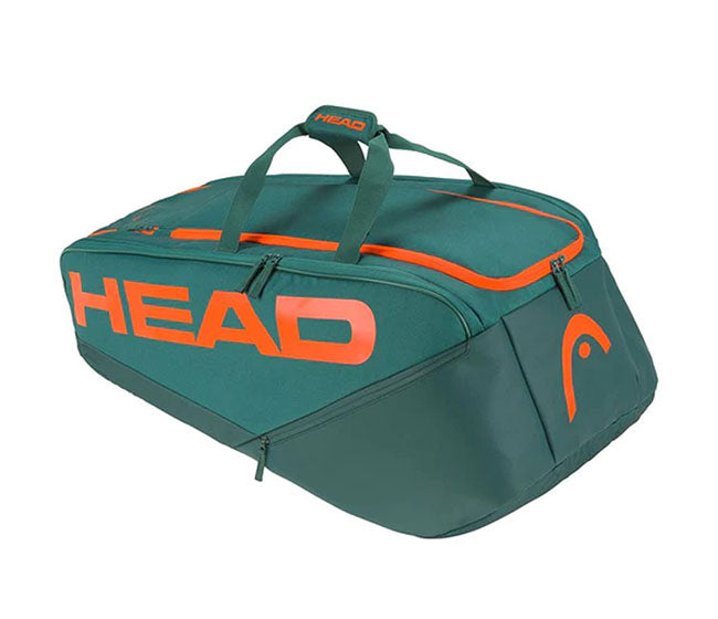 Head Pro Racquet Xl 12R Bag (Dark Cyan/Orange)