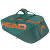 Head Pro Racquet Xl 12R Bag (Dark Cyan/Orange)