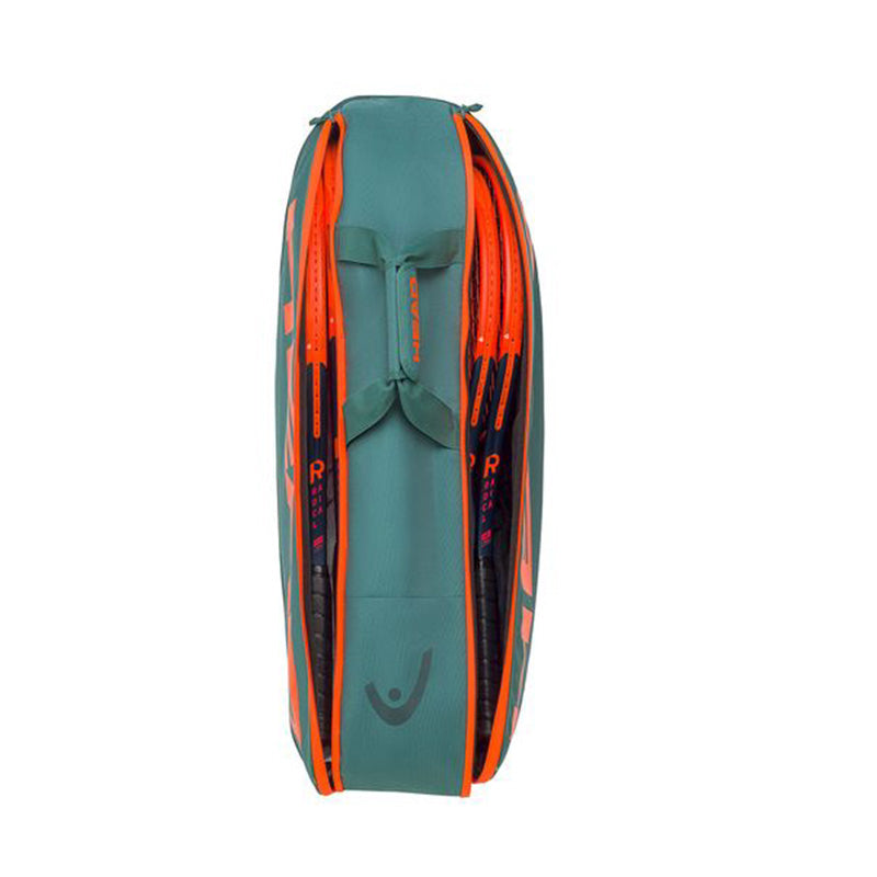 Head Pro Racquet 6R Bag M (Dark Cyan/Orange)
