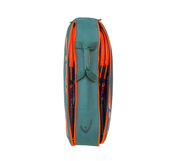 Head Pro Racquet 6R Bag M (Dark Cyan/Orange)