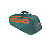 Head Pro Racquet 6R Bag M (Dark Cyan/Orange)