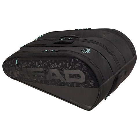 Head Tour 12-Racquet Bag Xl Neon (2025) (Black)