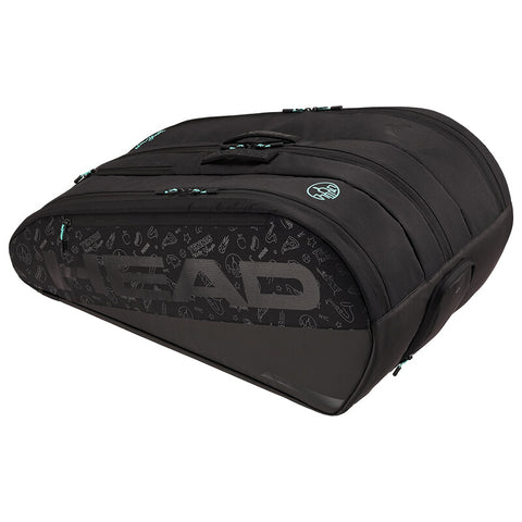 Head Tour 12-Racquet Bag Xl Neon (2025) (Black)