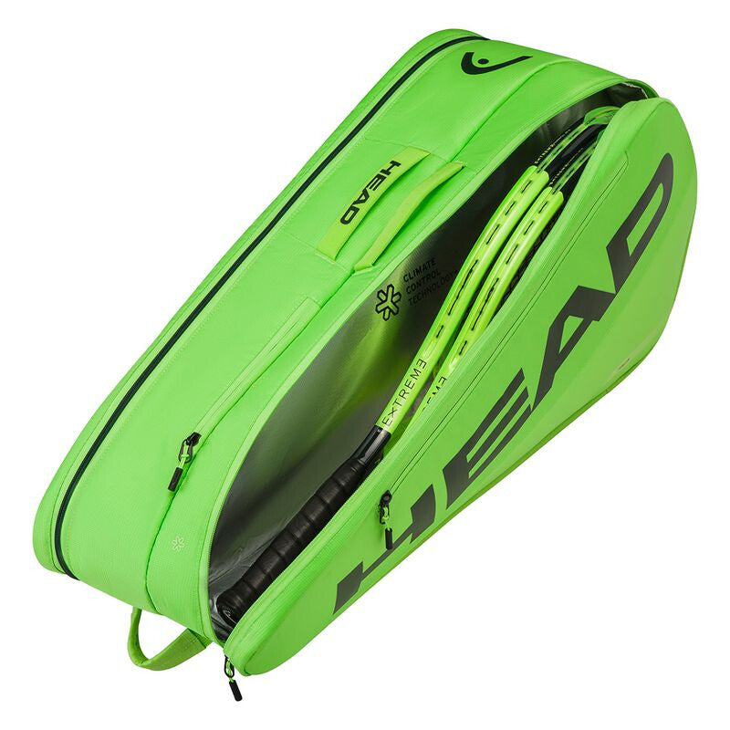 Head Tour 6-Racquet Bag M (2026) (Sharp Green) HEAD
