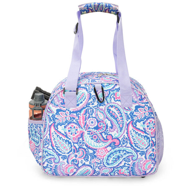 Born To Rally Pickleball Paisley Bag (Purple)