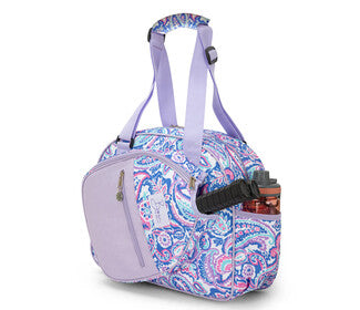 Born To Rally Pickleball Paisley Bag (Purple)