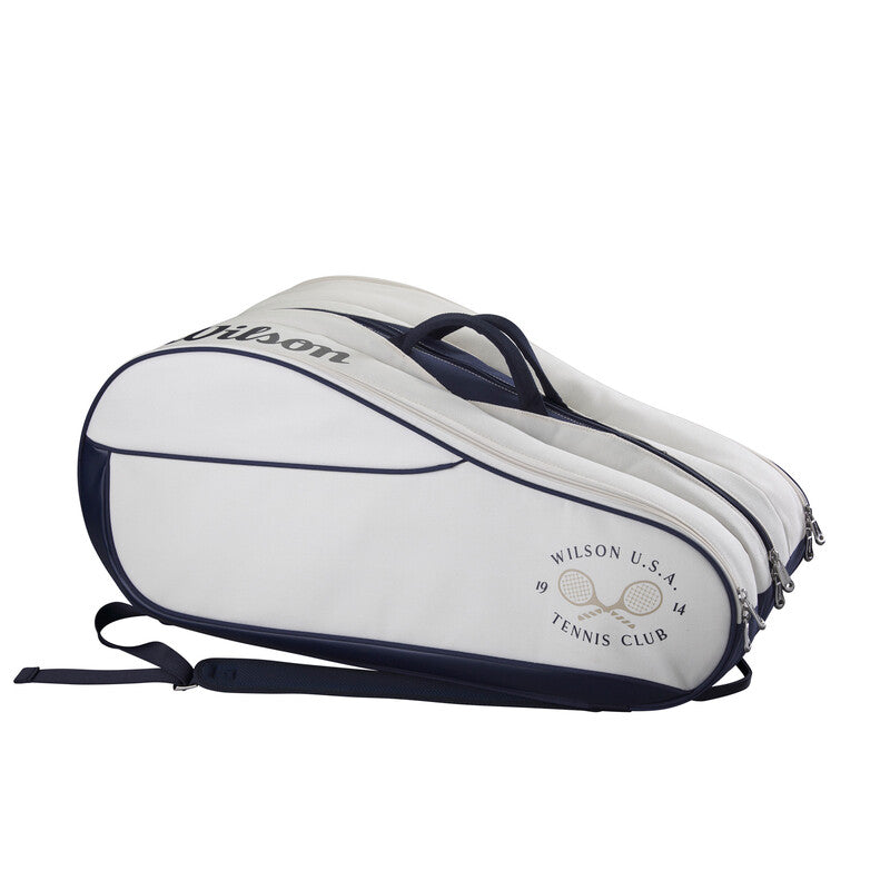 Wilson 1914 Heritage 12-Pack Racquet Bag (Cream/Navy)