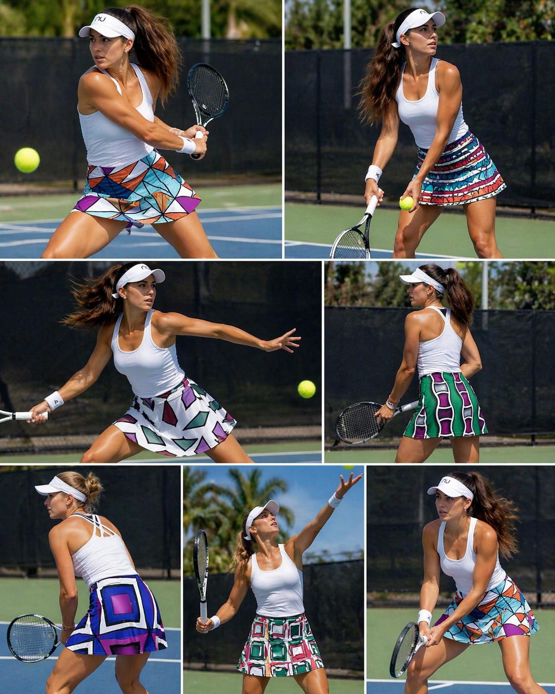 NU Sportswear Women’s Performance Tennis Skirt with Built-In Shorts