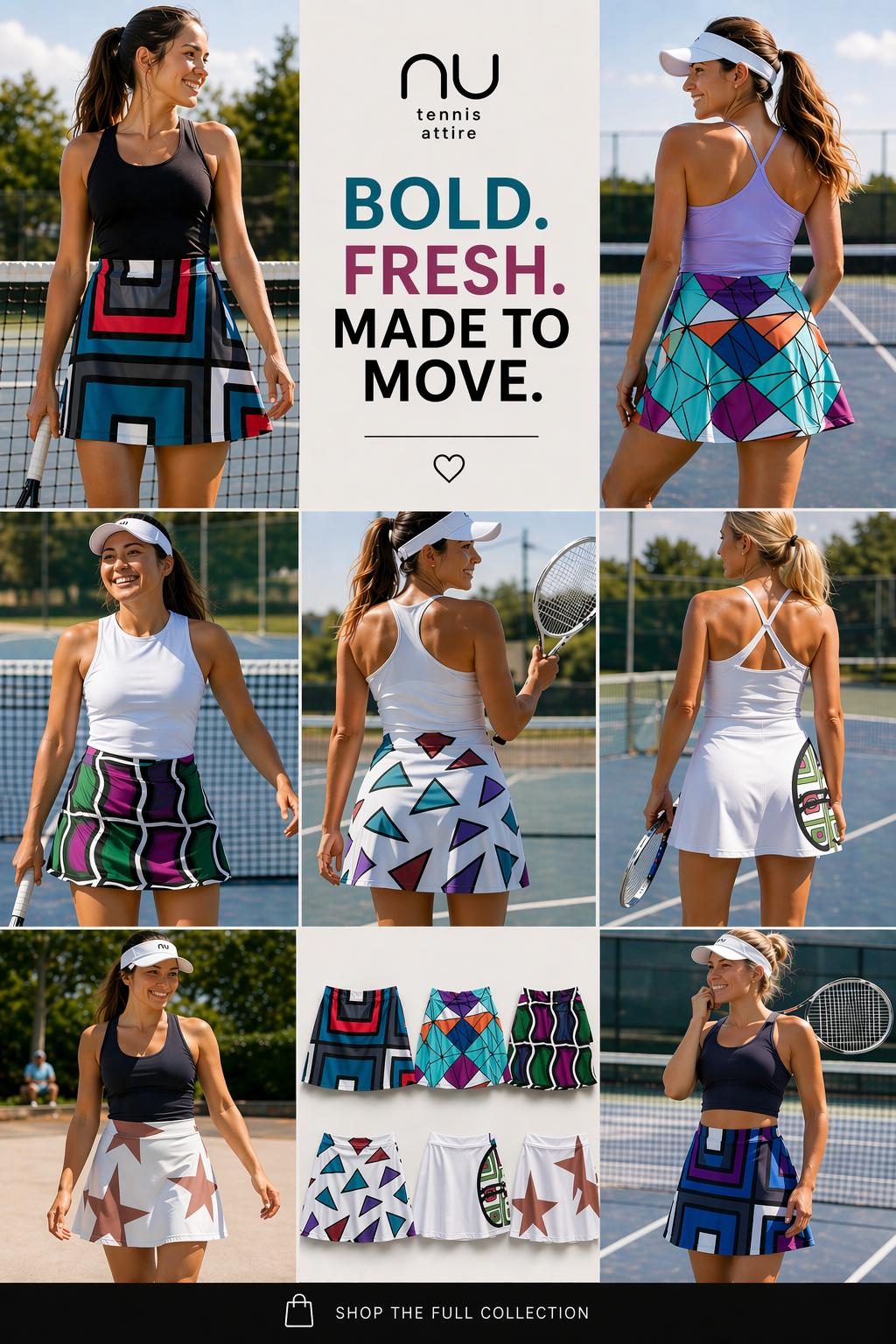 NU Sportswear Women’s Performance Tennis Skirt with Built-In Shorts