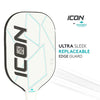 Diadem Icon Mid Weight Pickleball Paddle (White)