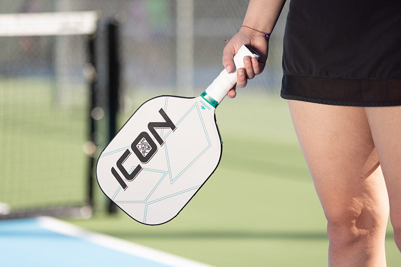Diadem Icon Mid Weight Pickleball Paddle (White)