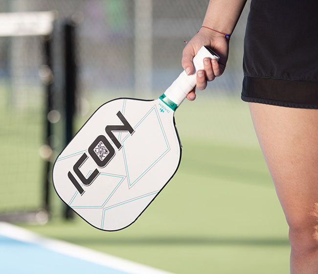 Diadem Icon Mid Weight Pickleball Paddle (White)