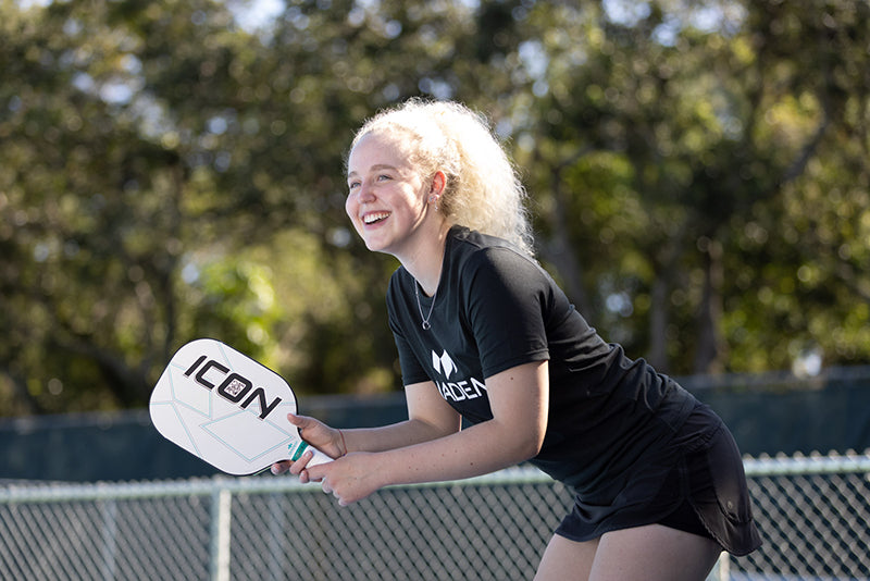 Diadem Icon Mid Weight Pickleball Paddle (White)