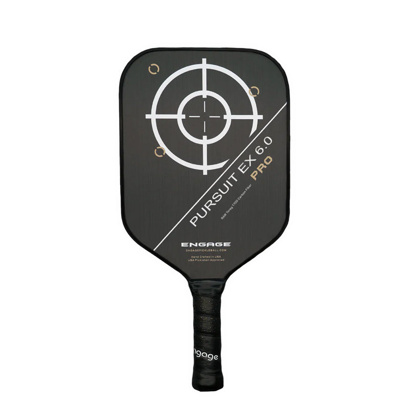 Engage Pursuit Pro Ex 6.0 Raw Carbon Fiber Lite Pickleball Paddle Engage