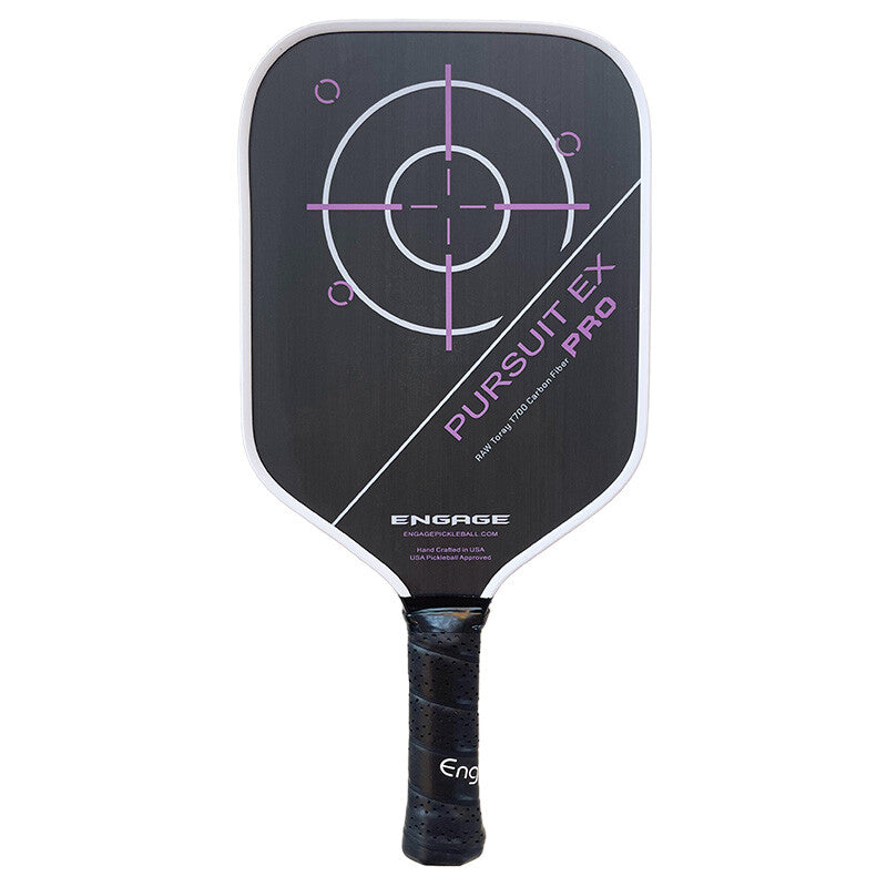 Engage Pursuit Pro Ex 6.0 Raw Carbon Fiber Lite Pickleball Paddle Engage