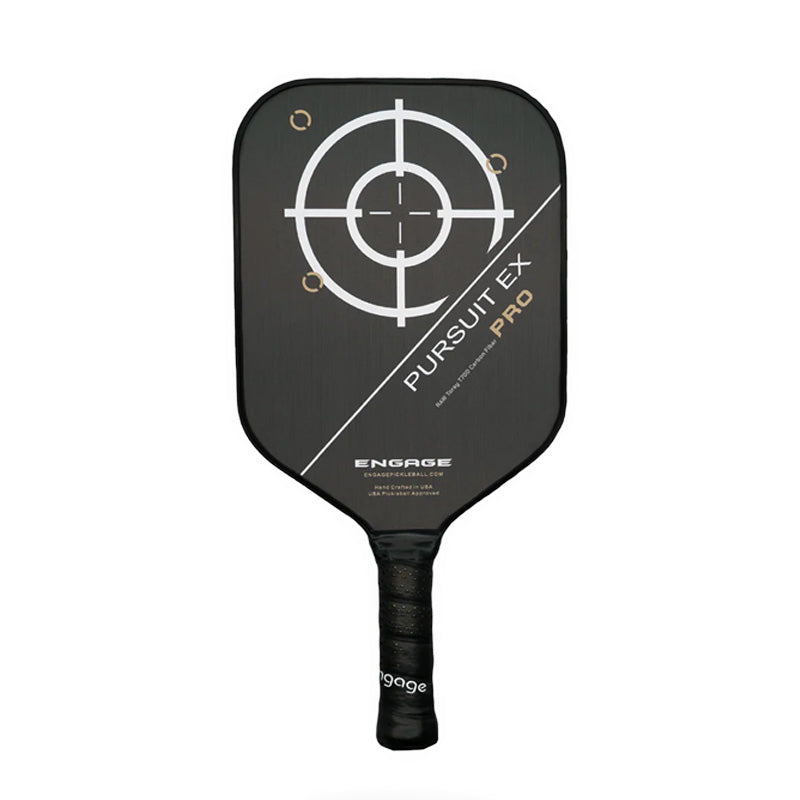 Engage Pursuit Pro Ex Raw Carbon Fiber Lite Pickleball Paddle Engage YEPP3-BLK-OS