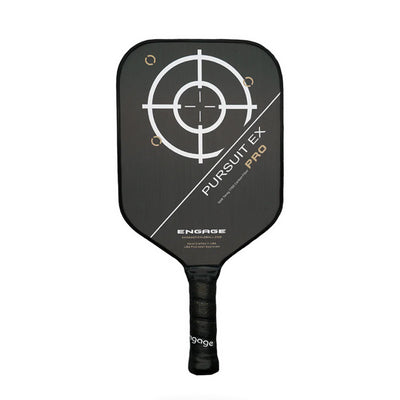 Engage Pursuit Pro Ex Raw Carbon Fiber Pickleball Paddle (Lime) Engage