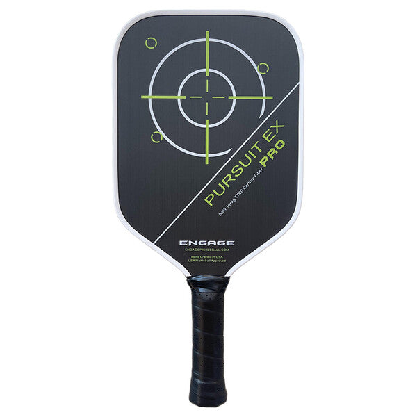 Engage Pursuit Pro Ex Raw Carbon Fiber Pickleball Paddle (Lime)
