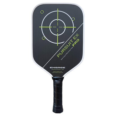 Engage Pursuit Pro Ex Raw Carbon Fiber Pickleball Paddle (Lime)