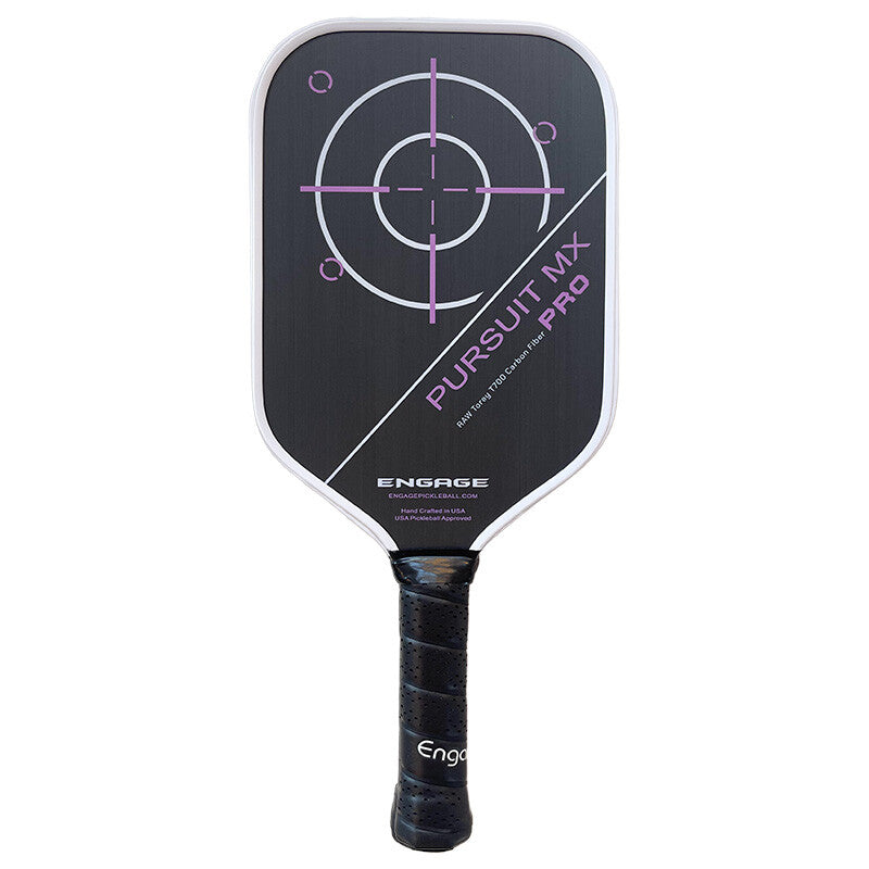 Engage Pursuit Pro Mx Raw Carbon Fiber Lite Pickleball Paddle Engage