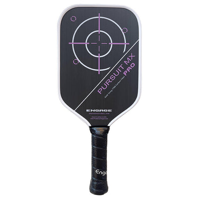 Engage Pursuit Pro Mx Raw Carbon Fiber Lite Pickleball Paddle Engage