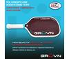 Gruvn Lazr-16X Pickleball Paddle (Red Blend)