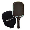 Gruvn Muvn-16X Raw Carbon Fiber Pickleball Paddle (Mint W/White)