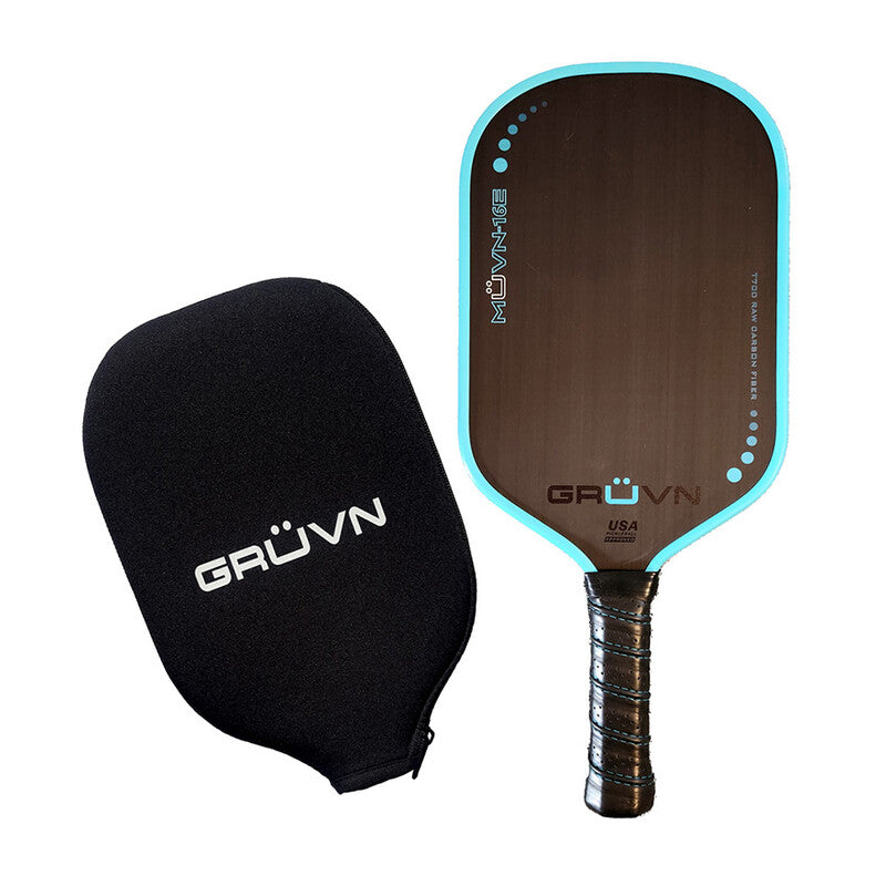 Gruvn Muvn-16E Raw Carbon Fiber Pickleball Paddle