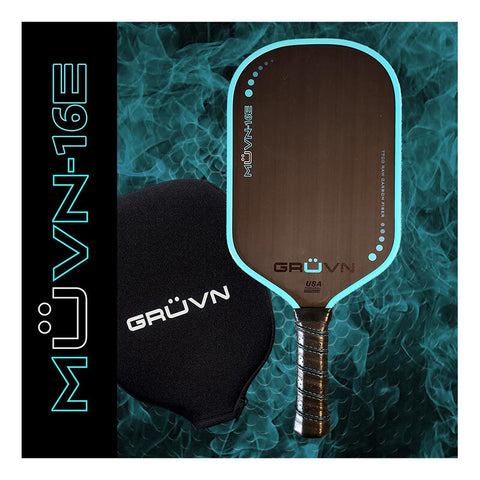 Gruvn Muvn-16E Raw Carbon Fiber Pickleball Paddle