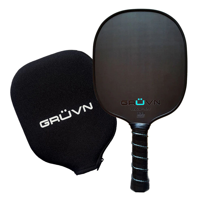 Gruvn Raw-16R Carbon Fiber Pickleball Paddle (Blue)
