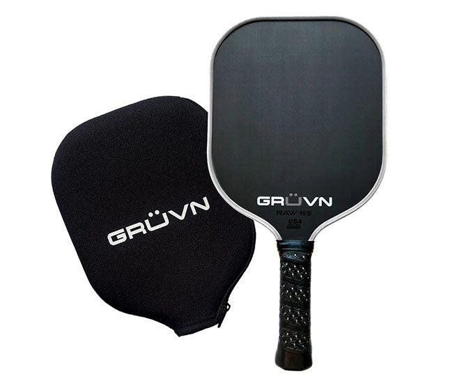 Gruvn Raw-16S Carbon Fiber Pickleball Paddle (White)
