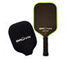 Gruvn Raw-16X Raw Carbon Fiber Pickleball Paddle (Green Edge Guard)