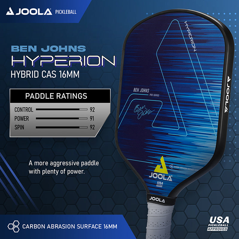 Joola Ben Johns Hyperion Cas 16Mm Pickleball Paddle