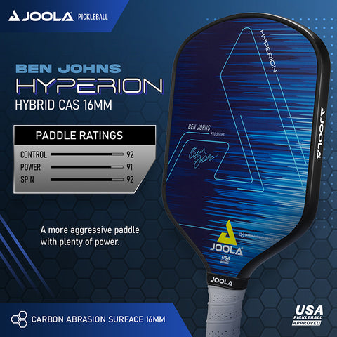 Joola Ben Johns Hyperion Cas 16Mm Pickleball Paddle