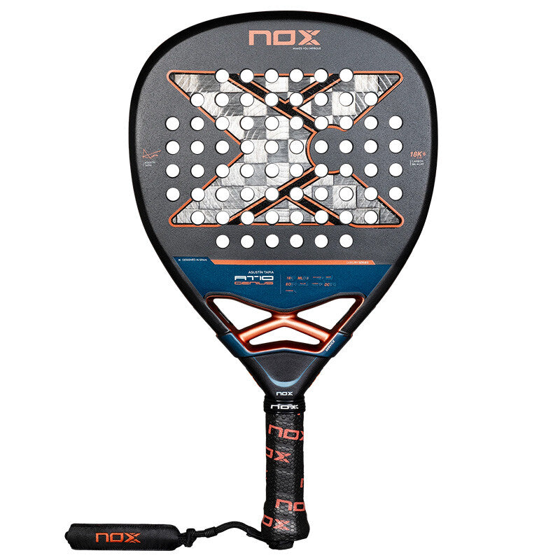 Nox Padel At10 Genius Attack 18K Alum Agustin Tapia 2025 NOX YPADNB-BLK-OS