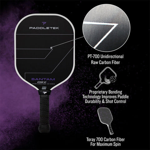 Paddletek Bantam Esq-C 12.7 Pickleball Paddle (Aurora)