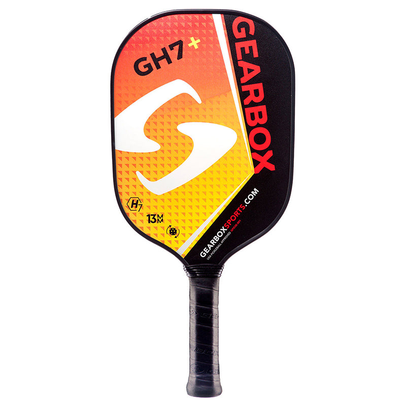 Gearbox Gh7+ Pickleball Paddle (4" Grip) (Red/Yellow)