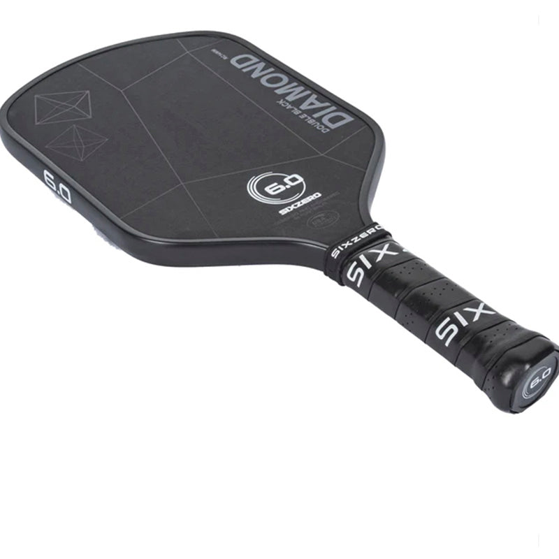 Six Zero Double Black Diamond Control 14Mm Pickleball Paddle (Black/Pink) Six Zero