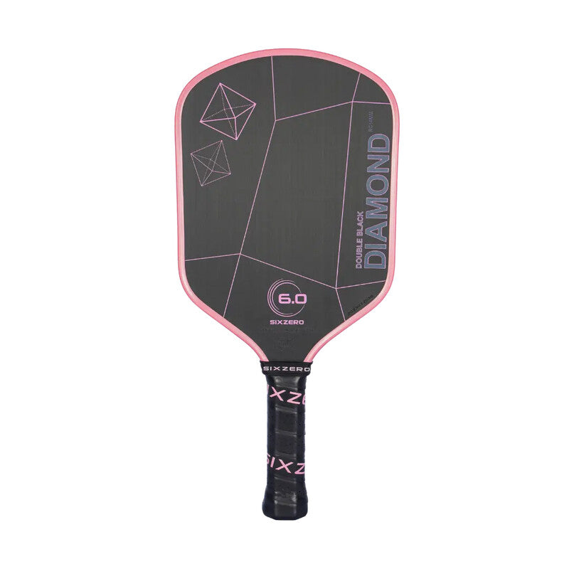 Six Zero Double Black Diamond Control 16Mm Pickleball Paddle (Black) Six Zero