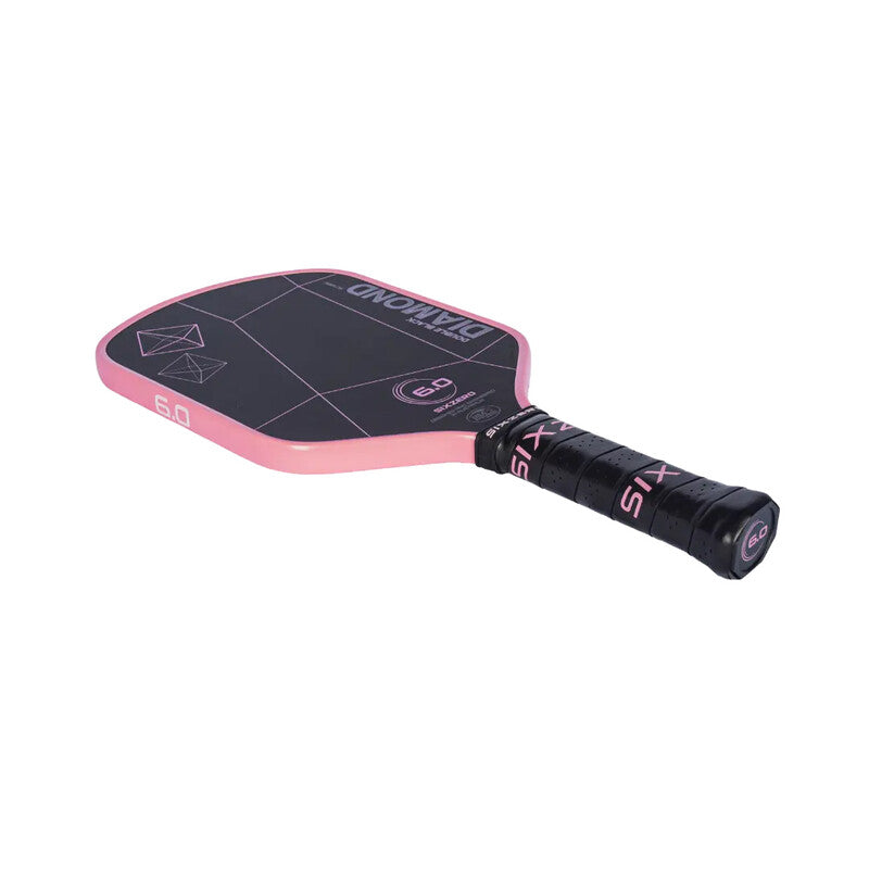Six Zero Double Black Diamond Control 16Mm Pickleball Paddle (Black) Six Zero
