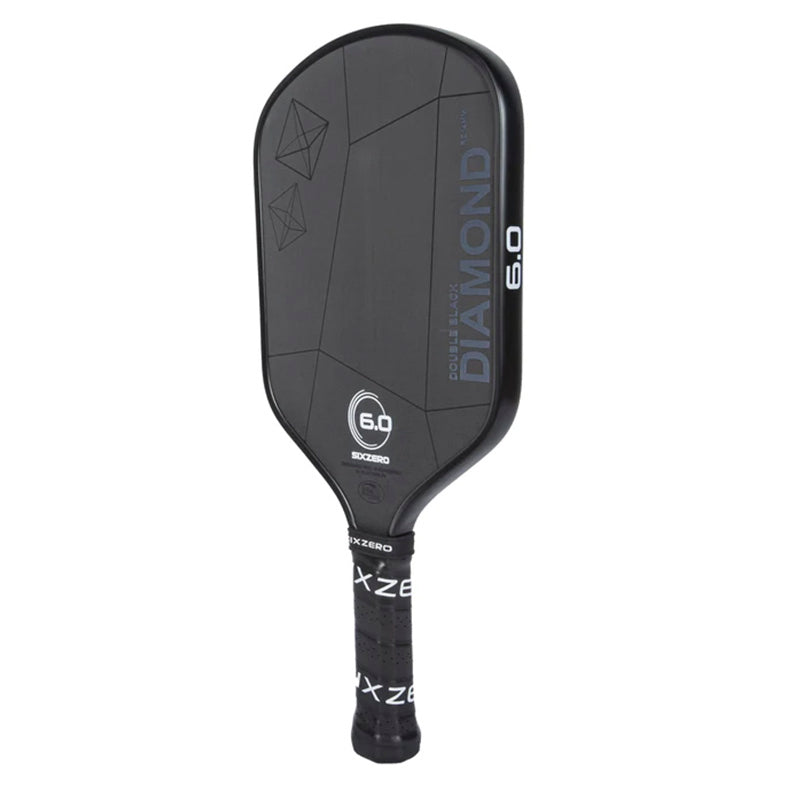 Six Zero Double Black Diamond Control 16Mm Pickleball Paddle (Black) Six Zero