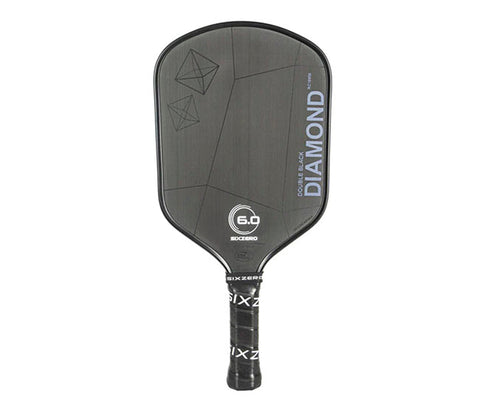 Six Zero Double Black Diamond Control 16Mm Pickleball Paddle (Black)